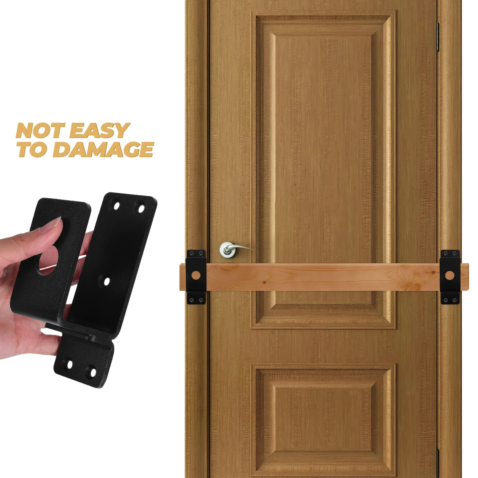 1 مجموعة المتراس قوس الثقيلة U-شكل الصلب دعم للمنزل باب أمان هدفين شريط الأمان أجهزة حماية الباب الأمامي