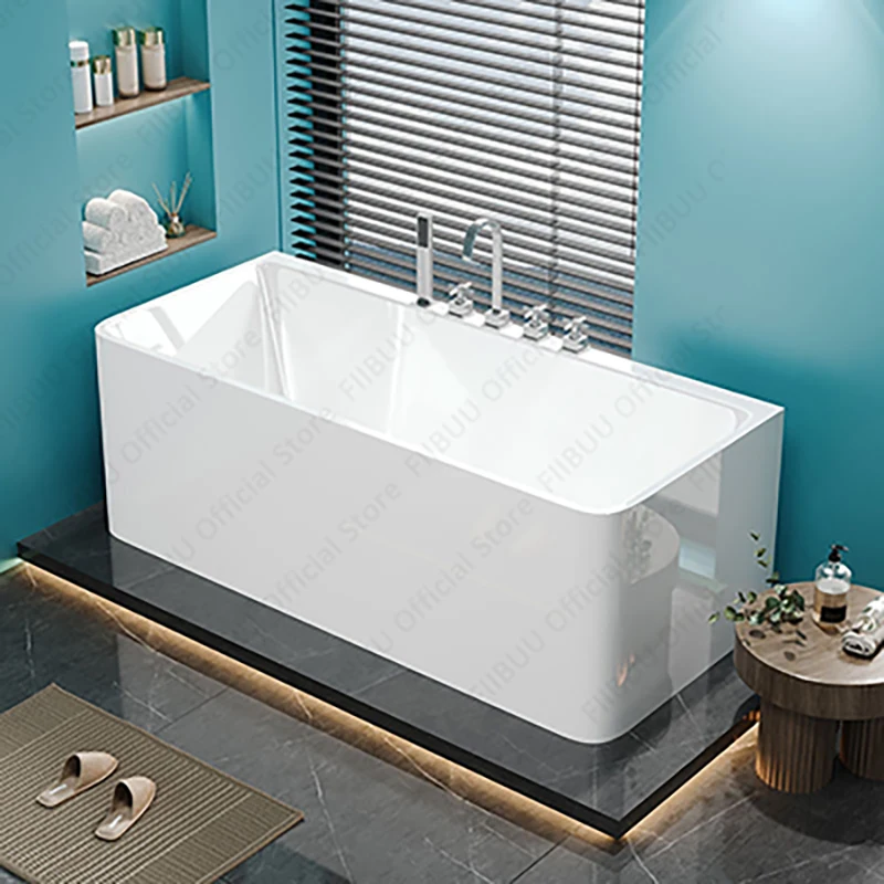 

Simple style Freestanding Bathtub Multifunctional Bathtub For Apartment And Household,Thickened high quality materialwhite Tub