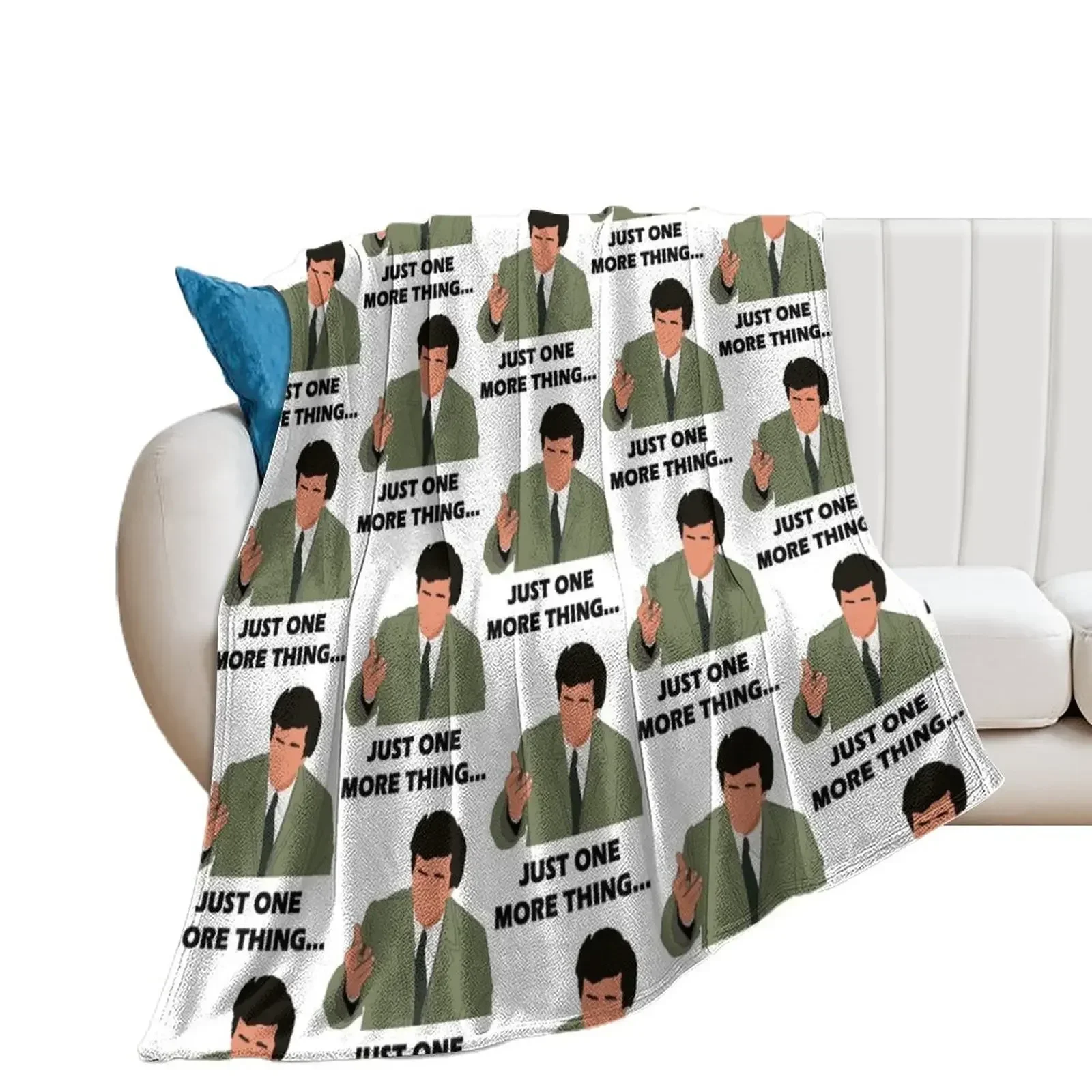 Columbo Just One More Thing (Black) Throw Blanket Moving blankets ands Beautifuls Personalized Gift Blankets