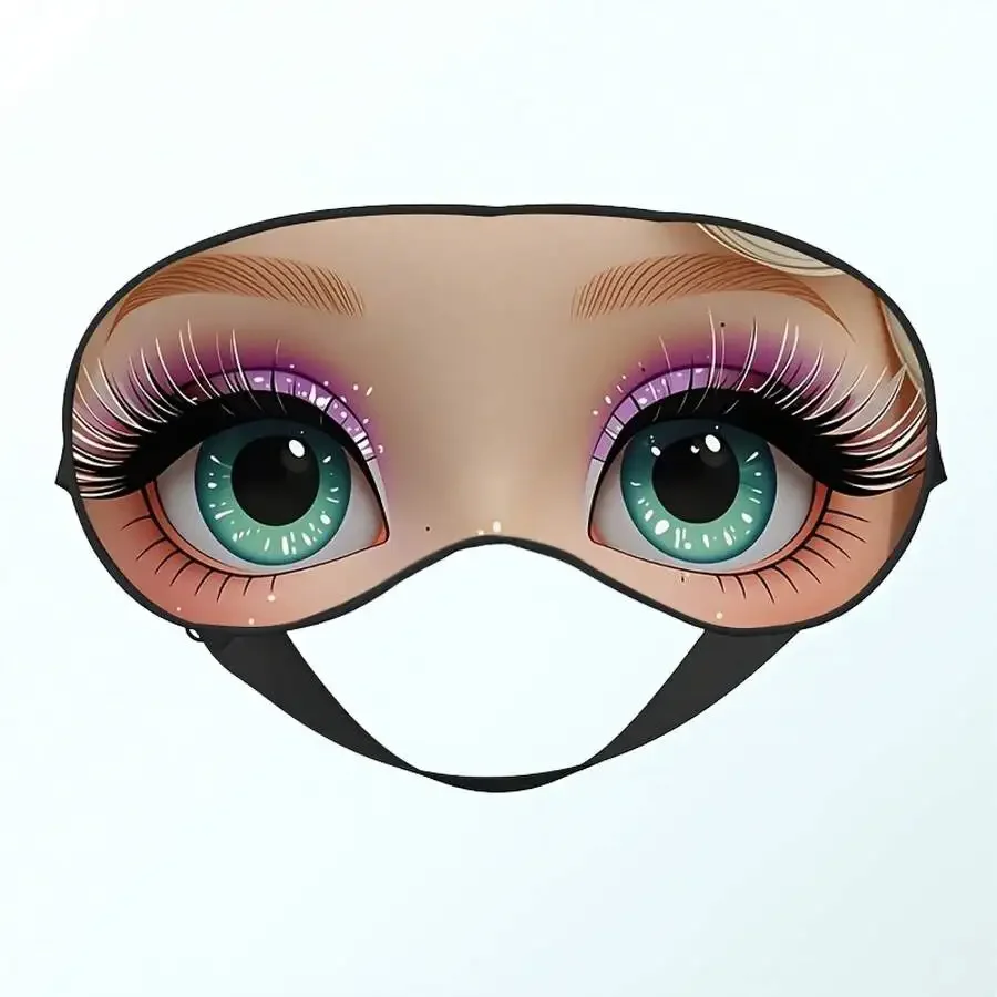 

Printed Eye Pattern Sleep Mask Soft Comfortable For Adults Office Travel Home Use