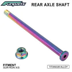 Funparts Motorcycles Accessories Rear Wheel Axle Shaft For Surron Sur Ron Lightbee X S Titanium Alloy Electric Vehicle E-Bike