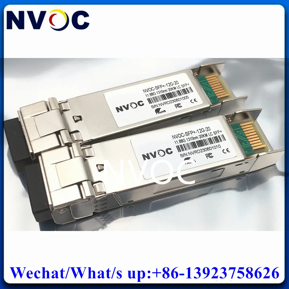 12Gbps 1310nm 10KM 20KM Video Duplex LC SFP Optical Transceiver Suitable for Black Magic Design SDI to Fiber Converter