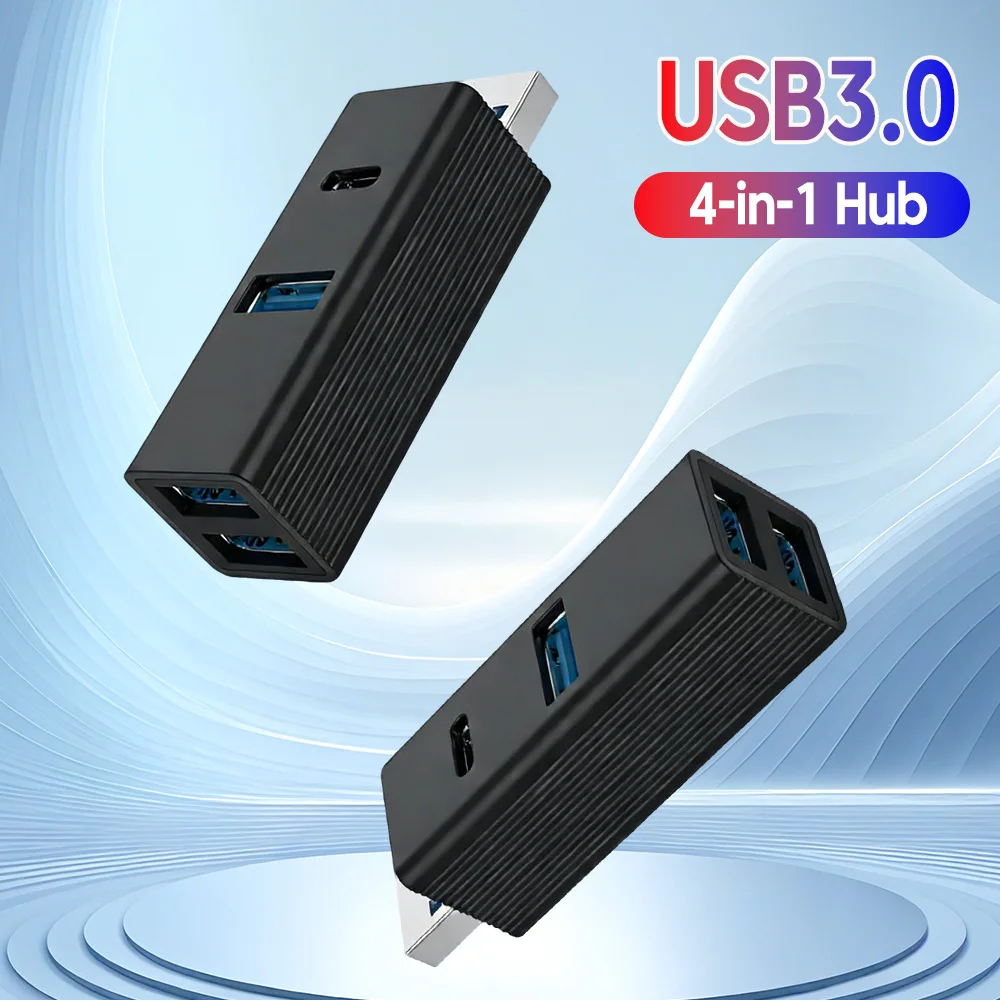 

4 in 1 USB 3.0 USB 2.0 HUB High Speed Cable Splitter USB C 2.0 Hub Extender Mouse Keybard Converter for Laptop Computer