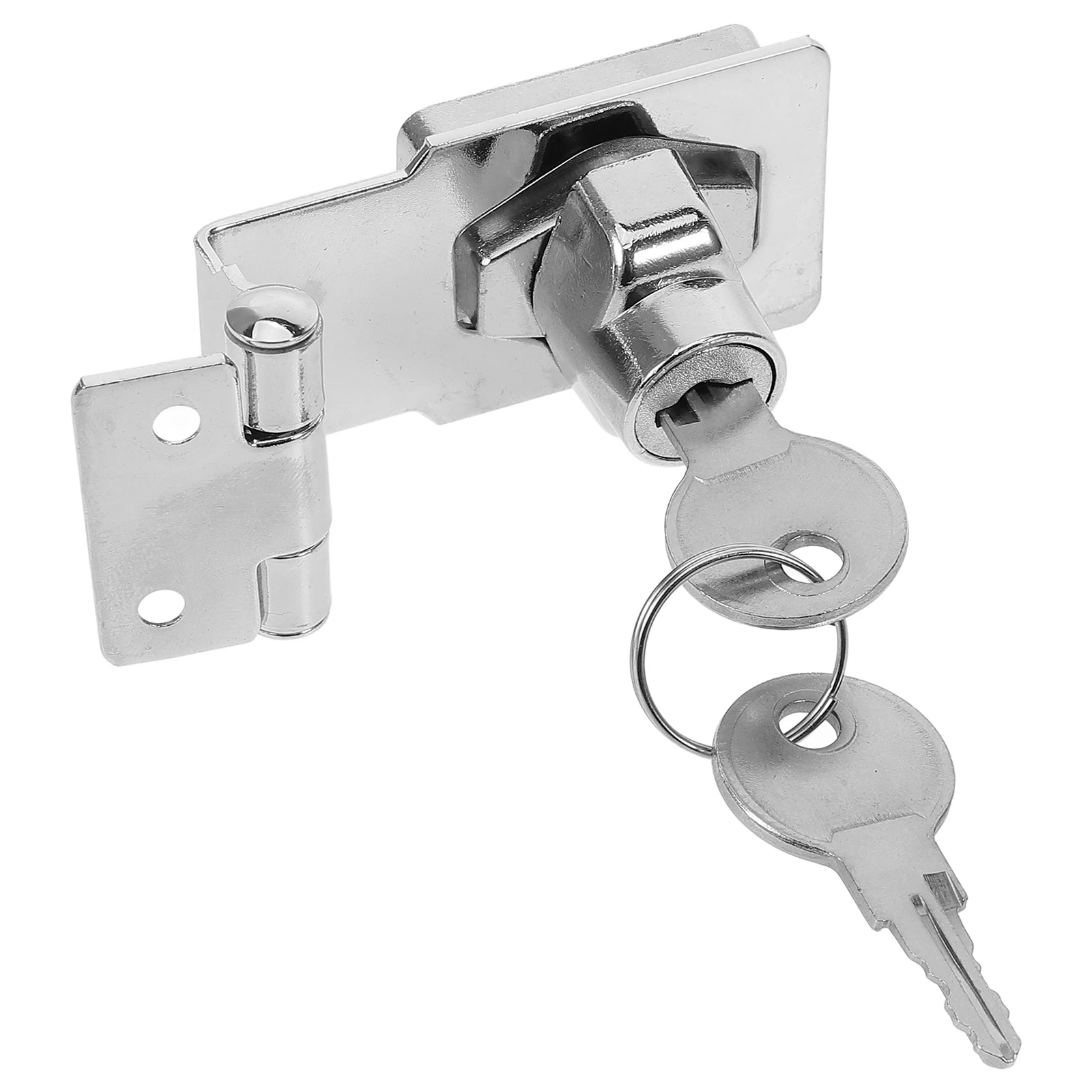 

1 set 2.5 Inch 90 Degree Cabinet Door Heavy Duty Stainless Steel File Cabinet Lock Drawer Showcase Storage Replacement