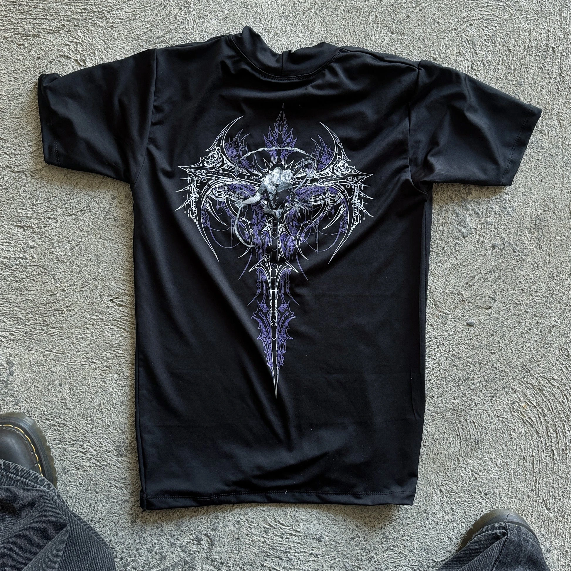 T-shirt de compression Jujutsu Kaisen, hauts à manches courtes style anime, pour la musculation et le fitness, noir, coupe ajustée qui révèle la silhouette, chemises de sport