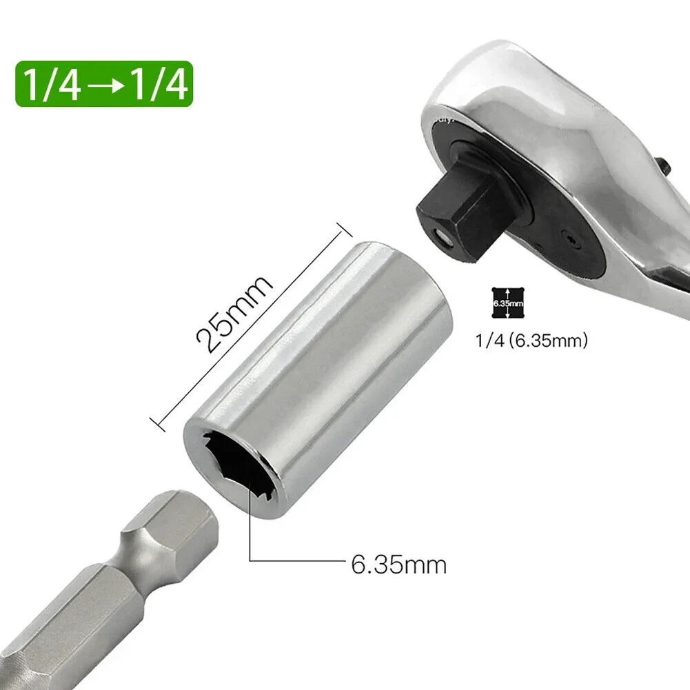 8 Types 1pc Impact Socket Adapter 1/2 To 1/4 1/4 3/8 Square Nut Quick Wrench Ratchet Adapter Converter Hexagon Socket Tool Parts