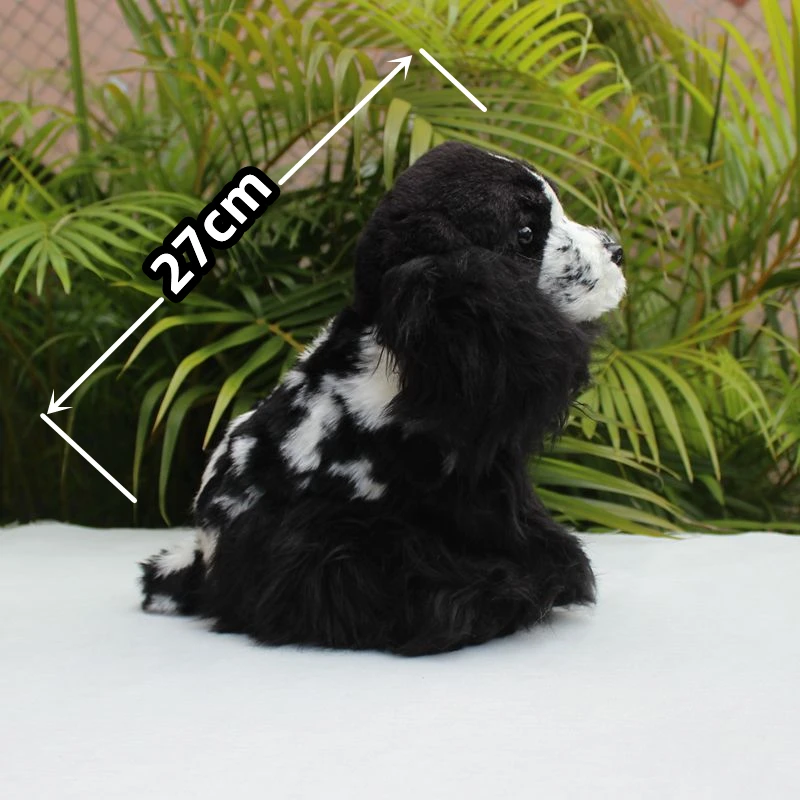 Realistic English Cocker Spaniel High Fidelity Cute Plushie Dog Plush Toys Lifelike Animals Simulation Stuffed Doll Kawai Toy