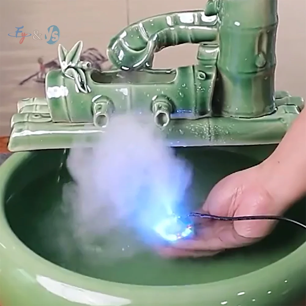 

Ultrasonic Mist Maker–Fish Tank Atomization Spray,Multi-Scenario Cooling&Humidifying Systemfor Bonsai/Coffee Table/Landscape