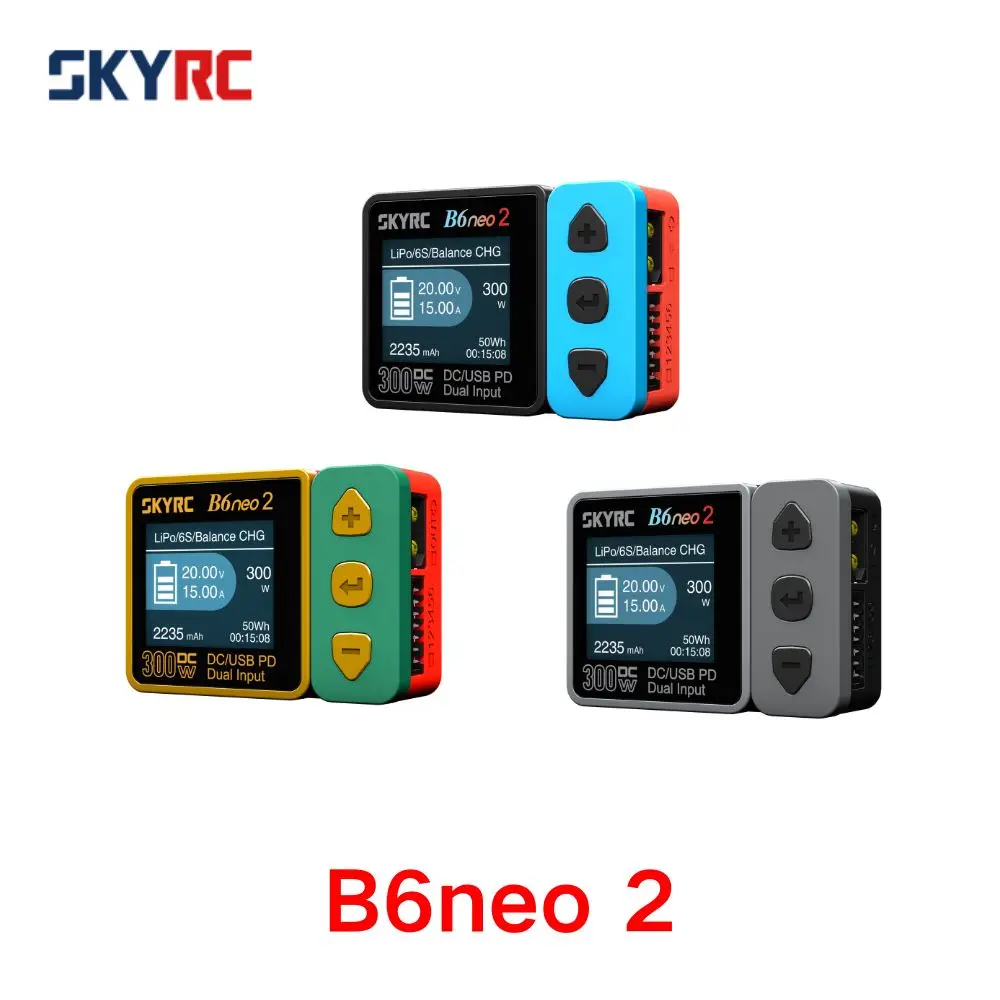 

New SkyRC B6neo 2 DC 300W 15A PD 1Dual Input Multi-functional Smart Model Airplane Charger