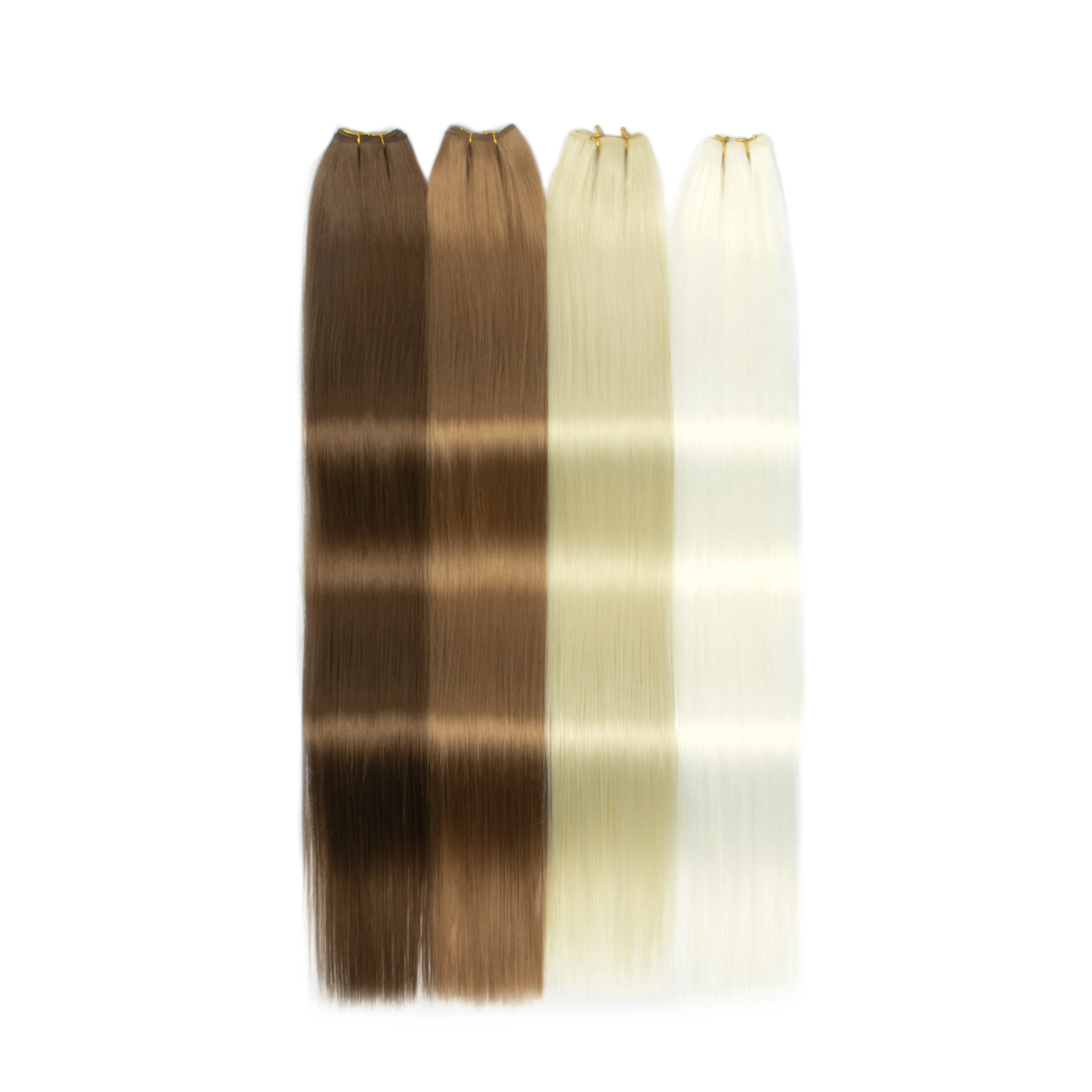 1 Bundle 50g 32Inch Synthetic Straight Hair Weft Extensions Multi Color Long Weave Hair For Women Salon Hair Making