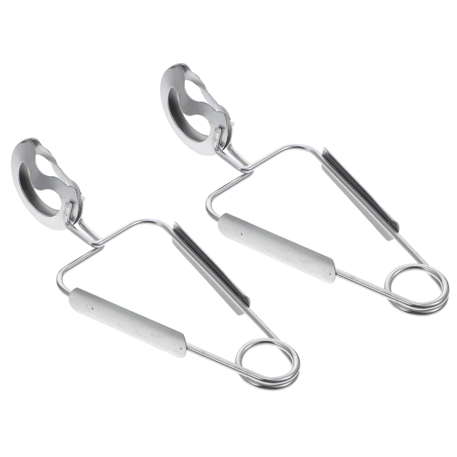 

2 Pcs Stainless Steel Meal Tongs Seashells Snail Tableware Hook up Kitchen Food Serving Clip Escargot Office