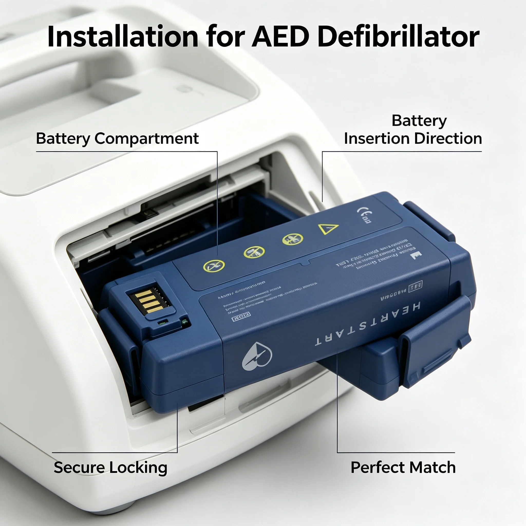 New HS1 FRX Defibrillator M5066A M5067A M5068A M5070A Battery