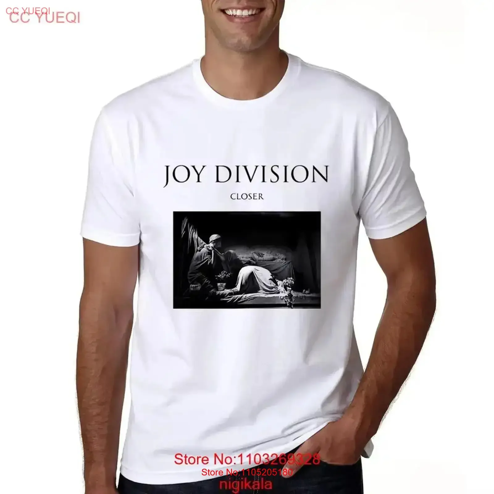 Joy Division Band T Shirt A0411_27 vintage Washed Slightly graphic Comfortable Casual streetwear Versatile Unisex Breathable