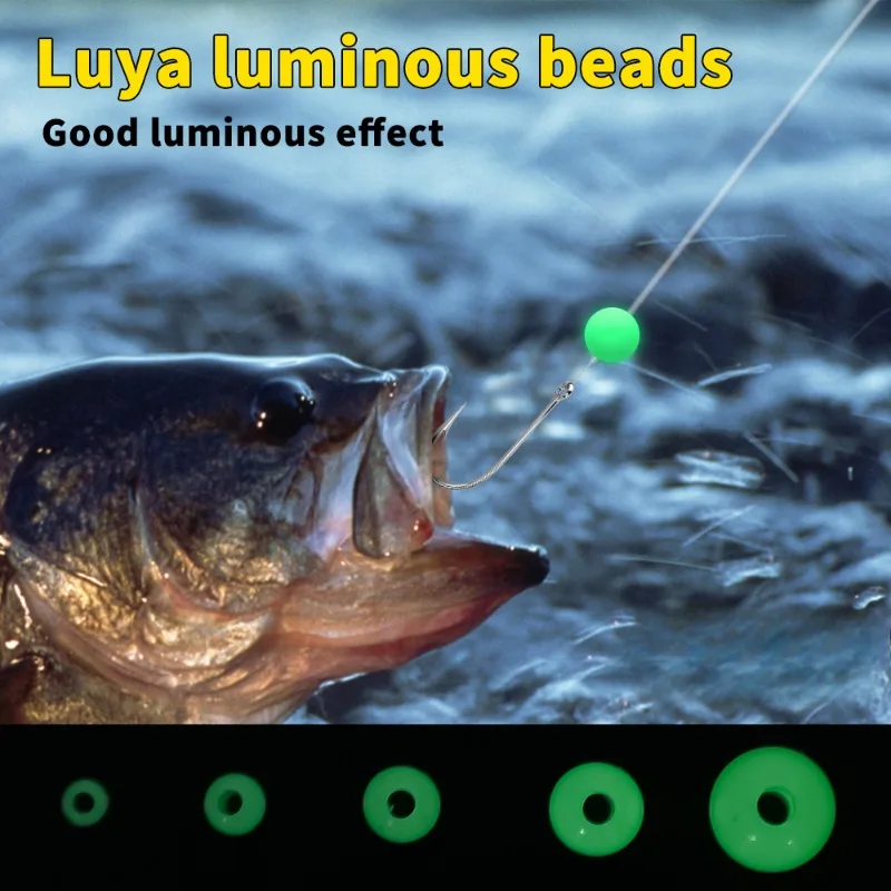 مضيئة الخرز الصيد الفضاء الفاصوليا 4 مللي متر 5 مللي متر 6 مللي متر 8 مللي متر لينة المطاط إغراء ضوء متوهجة تعويم كرات لأدوات الصيد في الهواء الطلق