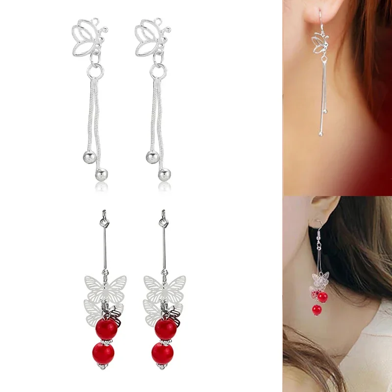 

Engood 60Pcs Butterfly Tassel Pearl Rhinestones Buttons Sewing Trim & Embellishments Craft Buckles DIY Jewelry Earrings Pendants