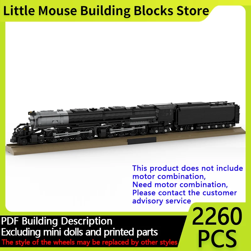 

City Car Model MOC Building Bricks Union Pacific Class 4000 Steam Locomotive Modular Technology Gifts Assemble Children Toy Suit