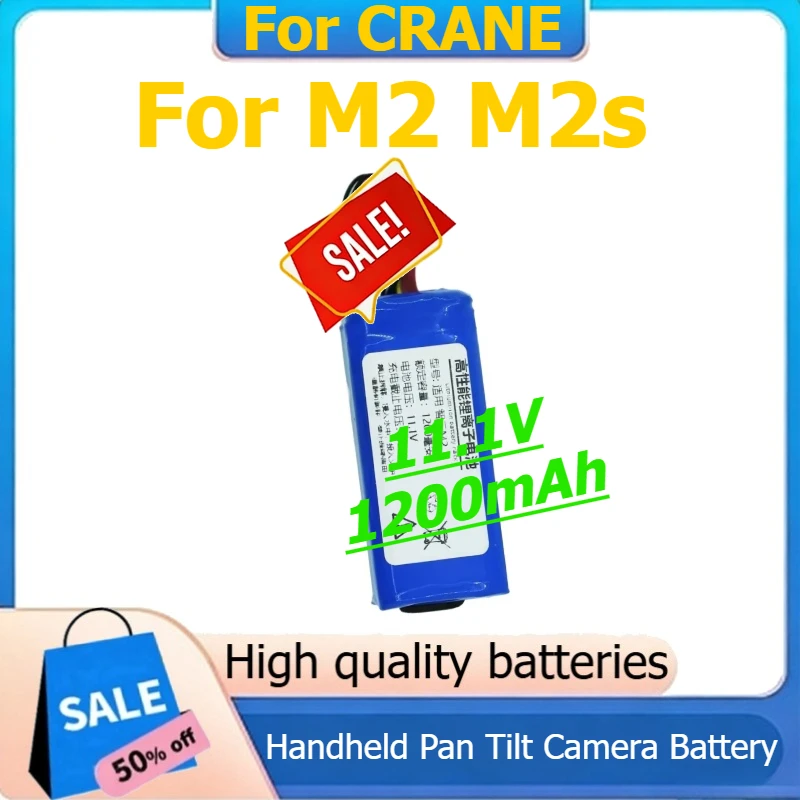 

Battery for zhiyun yunhe CRANE M2 M2s 722656 702655 Handheld Pan Tilt Camera Battery 11.1V 1200mAh