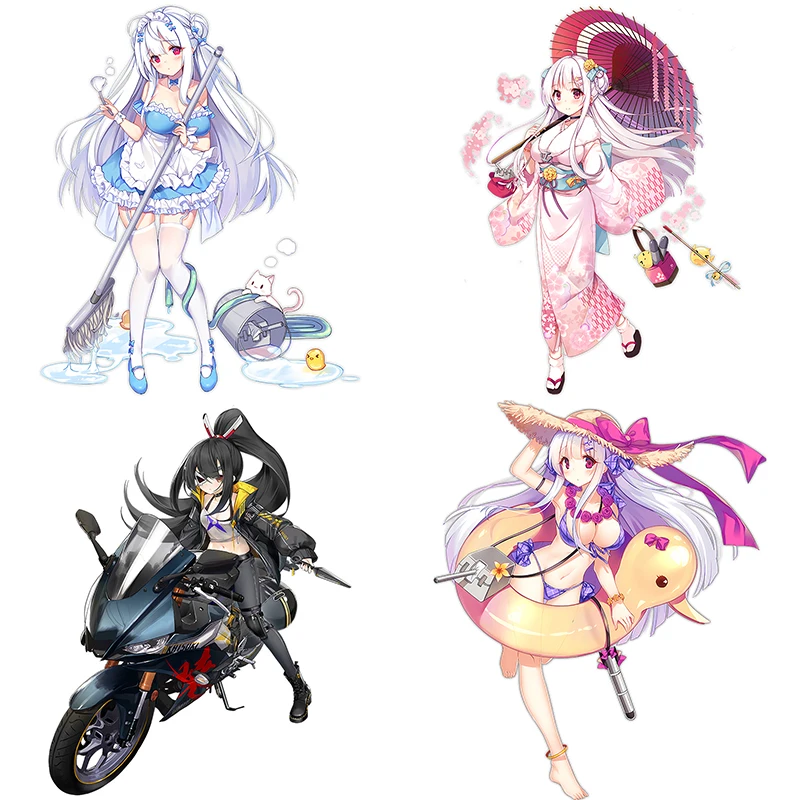 Three Ratels CYX15 Most complete Azur Lane  PVC Anime sticker for car bike motorcycle laptop wall stickers decals