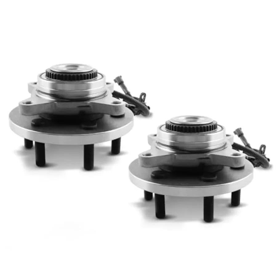 

515177 Ступица подшипника переднего колеса в сборе, 2 шт. для Ford F150 2018 2019 2020 4WD, 6 болтов с наконечниками и датчиком ABS, совместимая замена