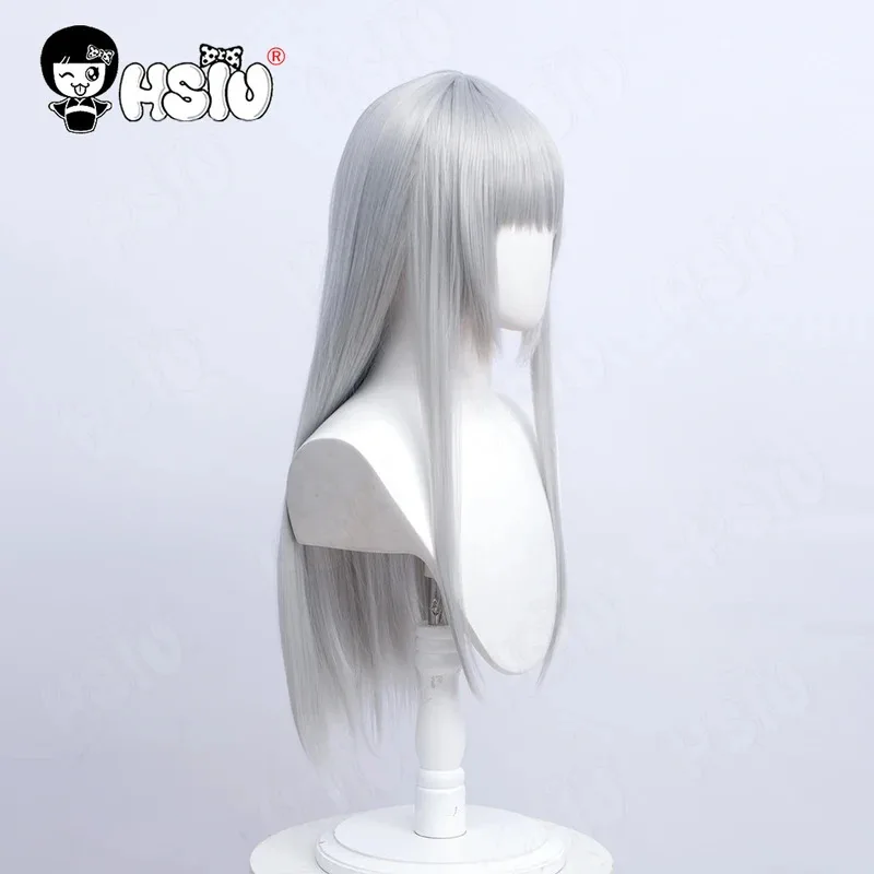 Suigintou Косплей Парик Аниме Rozen Maiden Косплей HSIU 65 см Длинные серебряные волосы Синтетический парик + шапочка для парика Mercury Lampe Косплей Парик