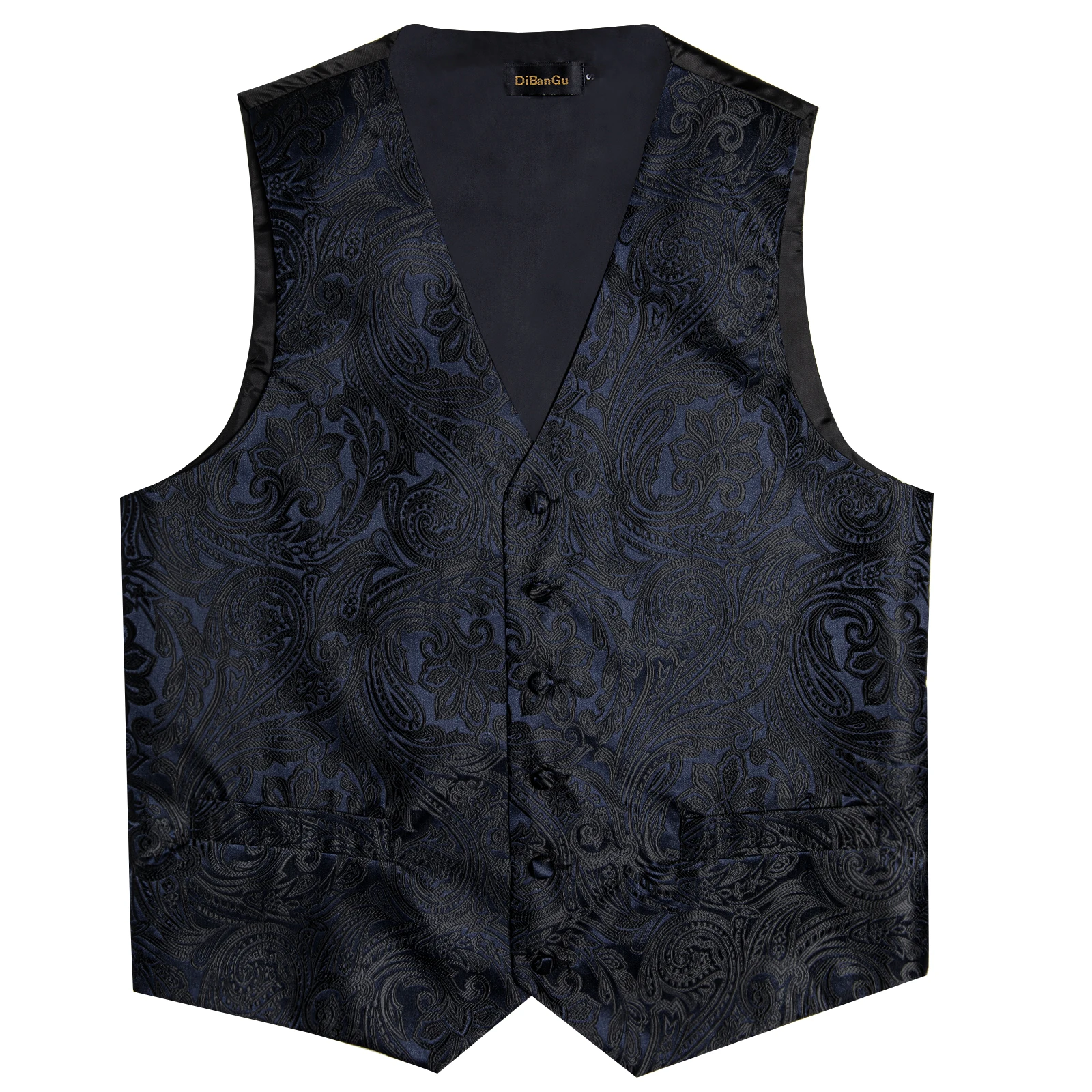 Luxus kleid weiß Paisley Hochzeits weste für Mann Anzug Mode Männer Business Smoking Weste Westen Anzug Krawatte Set Chaleco Hombre – Detail 22