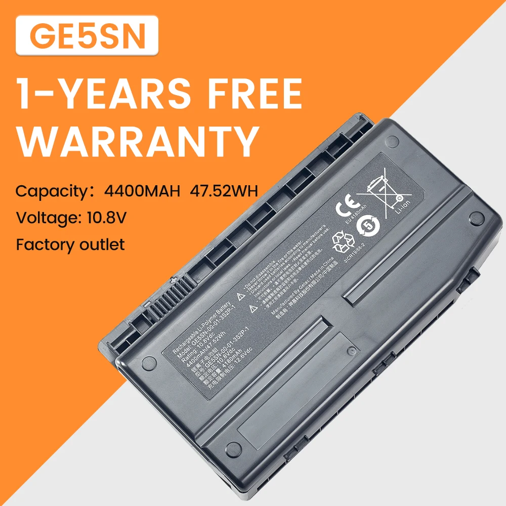 

GE5SN-00-01-3S2P-1 GE5SN-03-12-3S2P-0 47.52Wh 10.8V Laptop Battery For Getac X7TI X6TI-S T1TI-781SN3 T50TI K1 T50TI ﻿