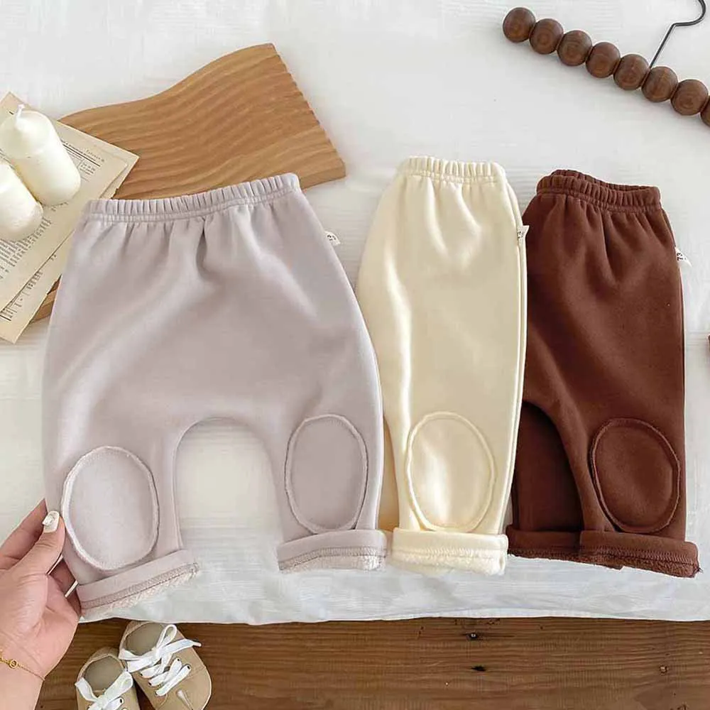 

Leggings Outerwear Patch Pants Inner Trousers Kids Cute Baby Plush Autumn Winter New Korean Version Baby Thickened Warm Children