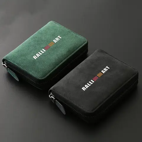 Car Travel Wallets Leather Card Holder Wallet Card Bag Key Bag for RALLIART Auto