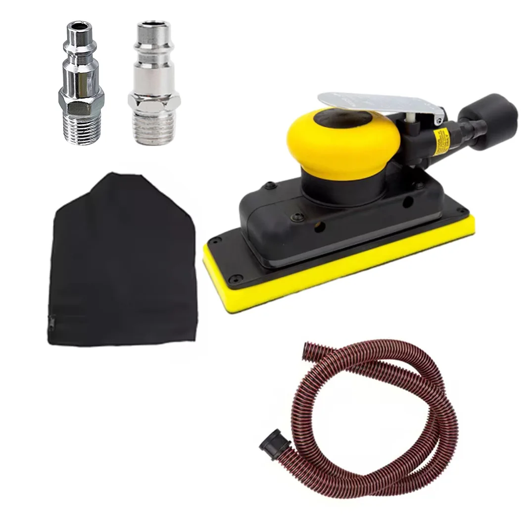 Rectangle Pneumatic Sander 70x198mm for Car Polishing Waxing and Metal Grinding with Lightweight 1.01 kg Design