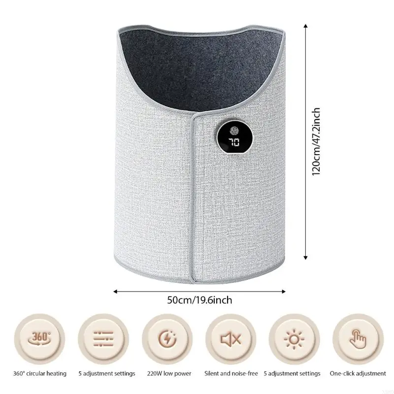 110 فولت تحت مكتب جهاز تدفئة القدمين هادئة جهاز تدفئة القدمين الساقين قدم جهاز تدفئة القدمين تحت سطح المكتب المحمولة الفضاء N58D #6