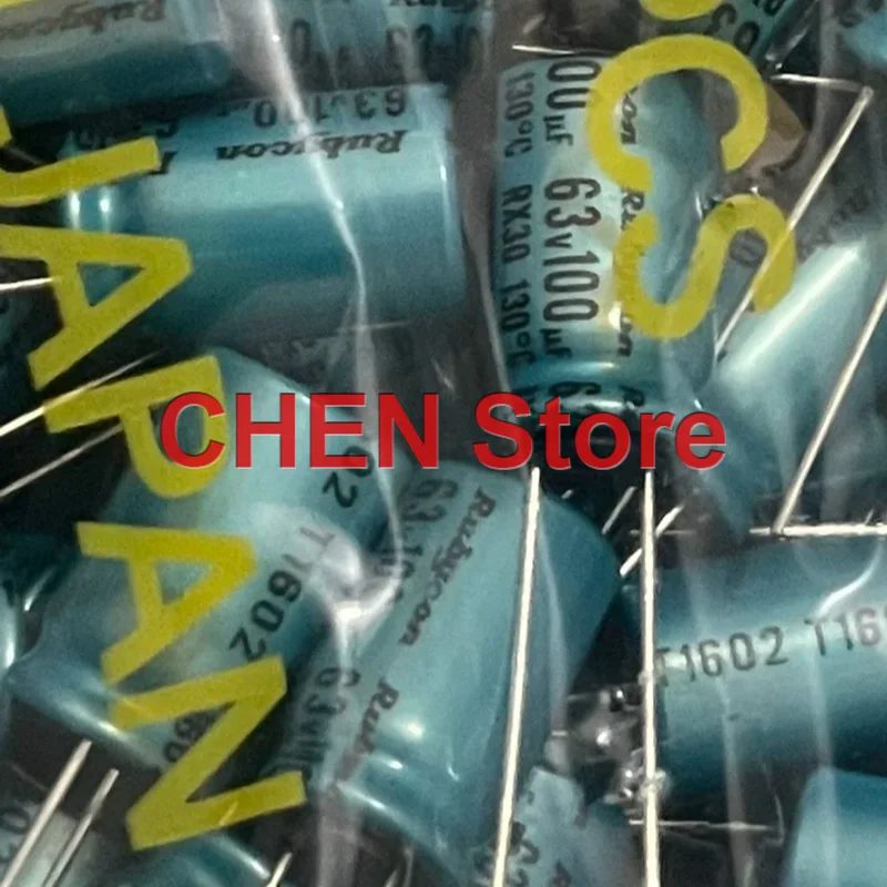 10PCS/50PCS original Rubycon RX30 100UF 63V 10X16MM 130C electrolytic capacitor 63V100UF free shipping