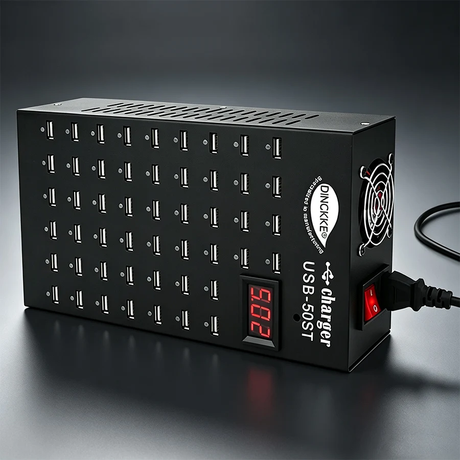 Durable Digital Usb Charger 50 Ports Charging Station for Tablet Computers, Watches, Electronic Devices