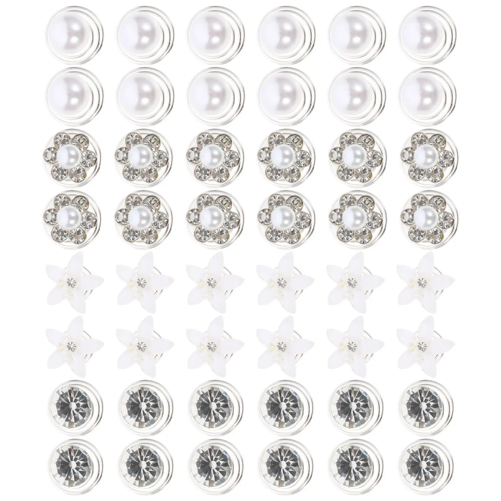 

48 Pcs Sparkly Hair Clips Decorative Pin Prom Accessories for Women Wedding Pins