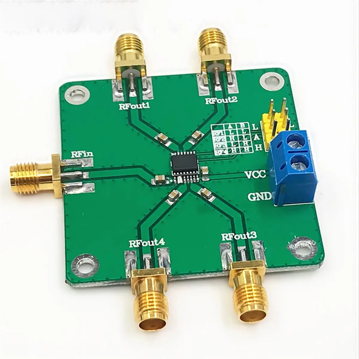 HMC241 SP4T DC-3.5GHz Switch Single Pole Four Throw Band Switch for 2.4G 1.5G 915M 868M Ham Radio Amplifier