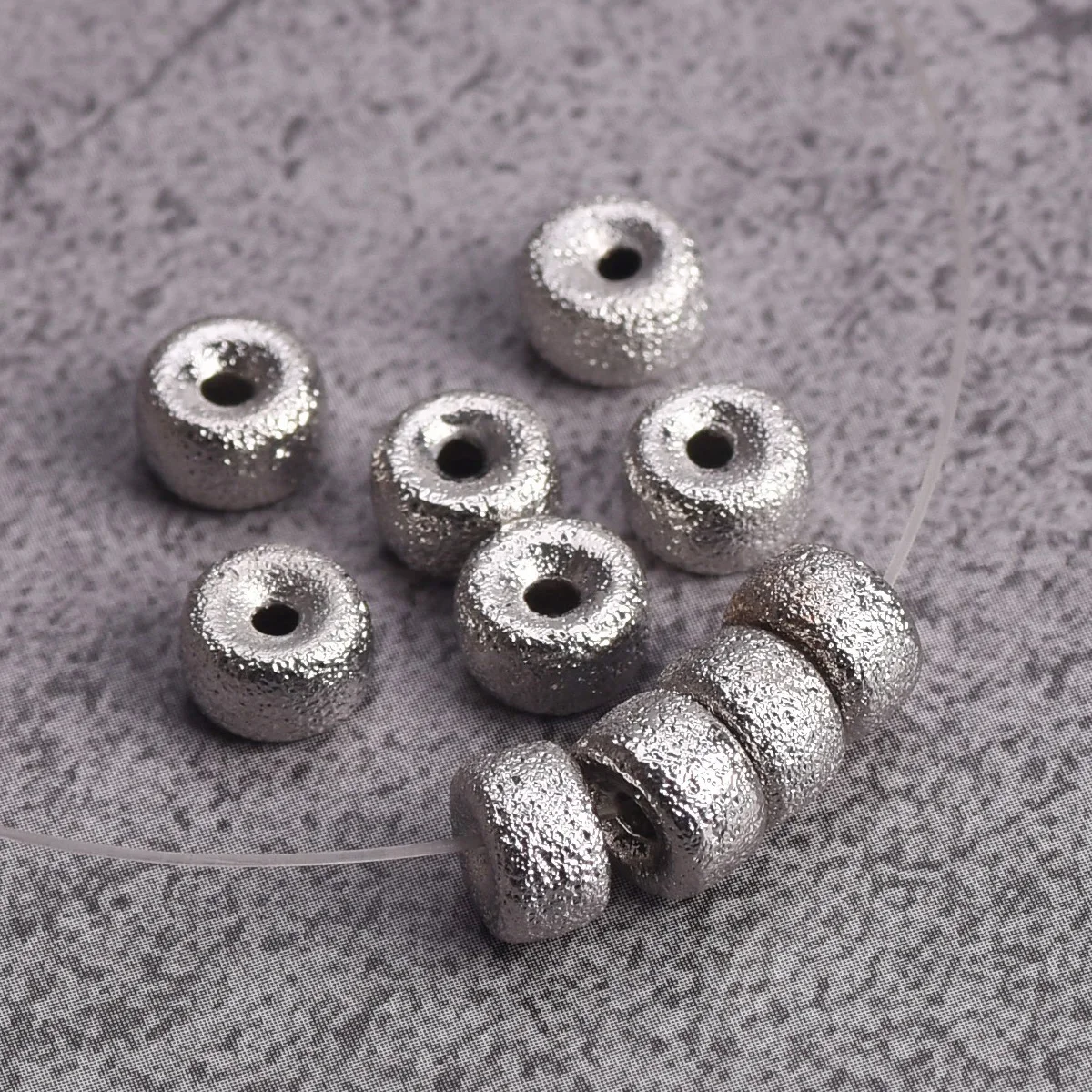 

Flat Cylinder 4mm 5mm 6mm 8mm 10mm Plated Color Hollow Matte Brass Metal Loose Spacer Beads For Jewelry Making Accessories DIY