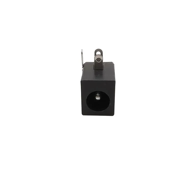 10 Uds DC-005 negro 5,5x2,1mm toma de corriente CC conectores hembra DC suministro tipo barril adaptador de Terminal de montaje PCB de ángulo recto