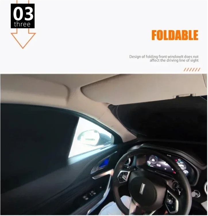 Privacy Full Sunshade For Tesla Model 3 Highland 2024 Side Windows Front Windshield Sun Shades Reflective Cover Sunproof UV Rays