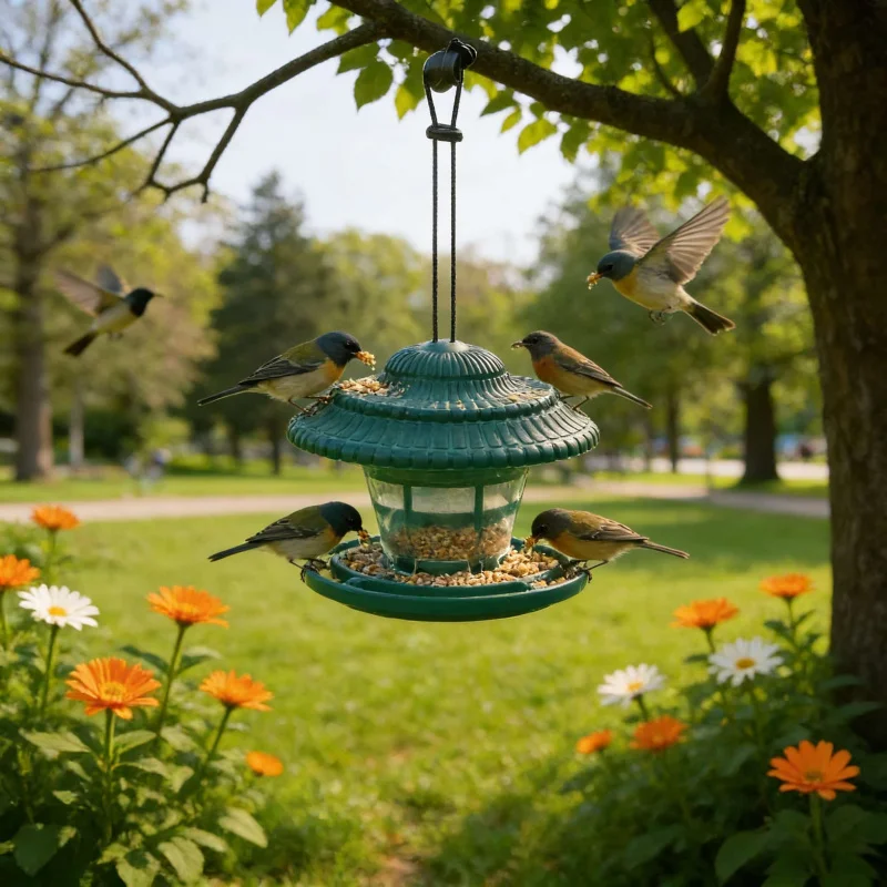 

Уличная подвесная телескопическая автоматическая кормушка для колибри с большой емкостью, герметичная конструкция, приспособление для кормления птиц, привлекающее внимание