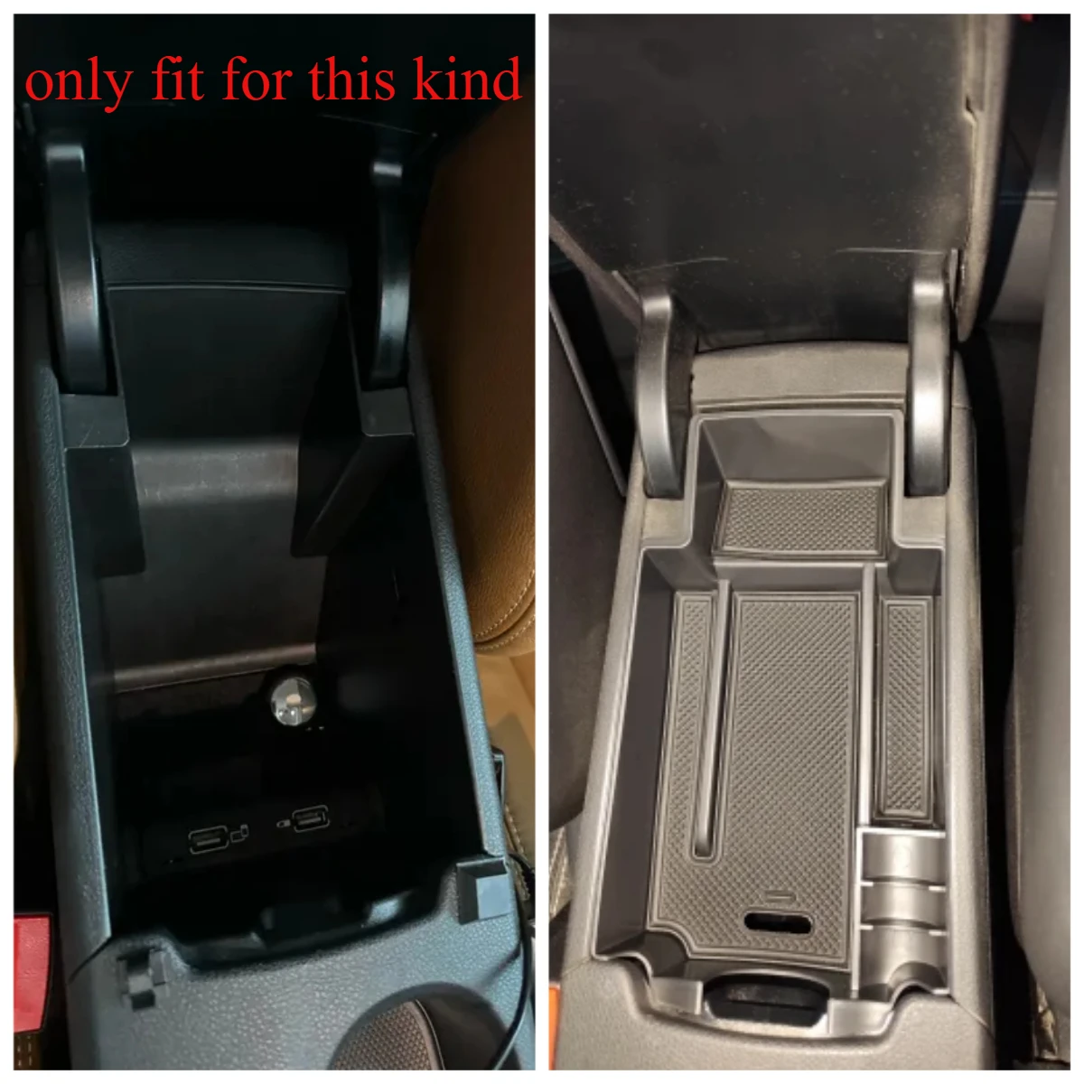Schowek w podłokietniku konsoli środkowej do Mercedes Benz GLA X156 Klasy A B W176 W246 MB A180 B200 GLA250 AMG, organizer na drobiazgi