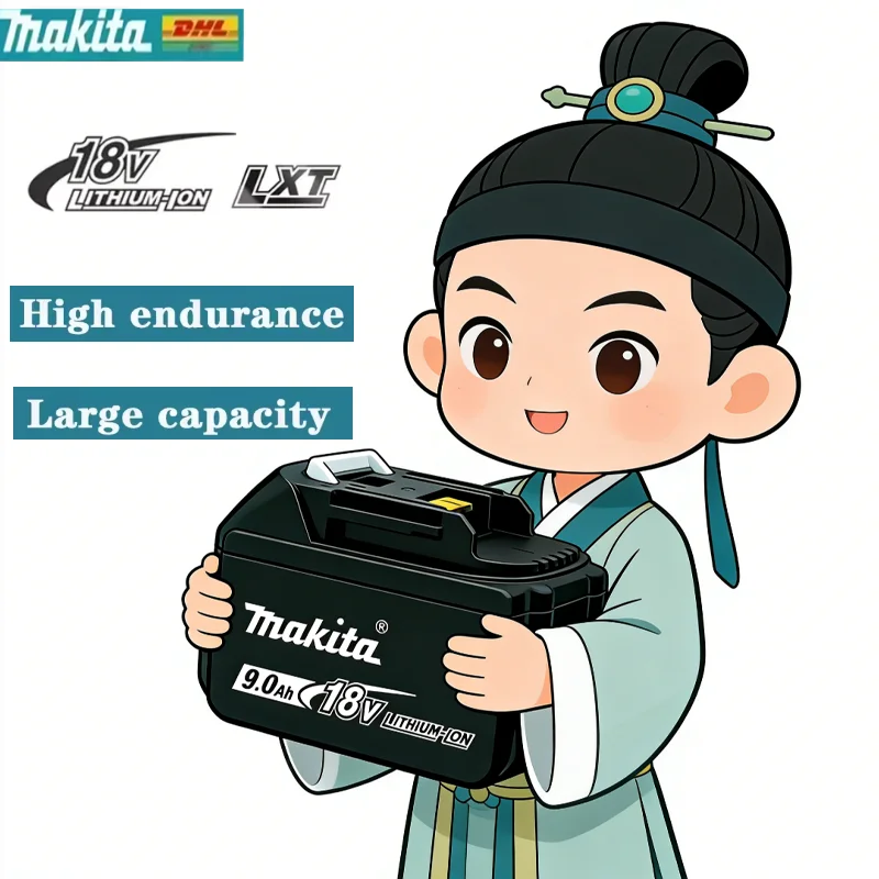 

⚗️⚗️Original Makita 18V ⚗️3.0Ah/6.0Ah/9.0Ah battery Makita BL1830， BL1830B， BL1840 ，BL1840B ，BL1850 BL1860B power tools battery