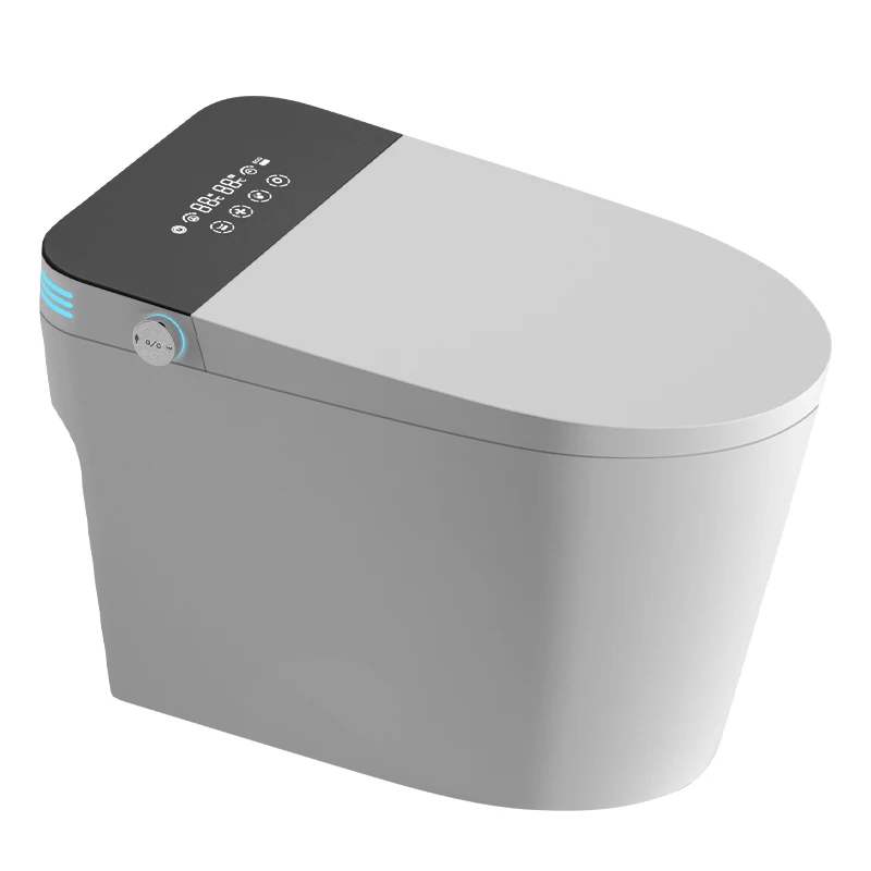

Hot Selling Intelligent Ceramic Toilet Bowl Dual-Flush Concealed Tank Floor Mounted Modern Design Top Water Saving Smart Toilets