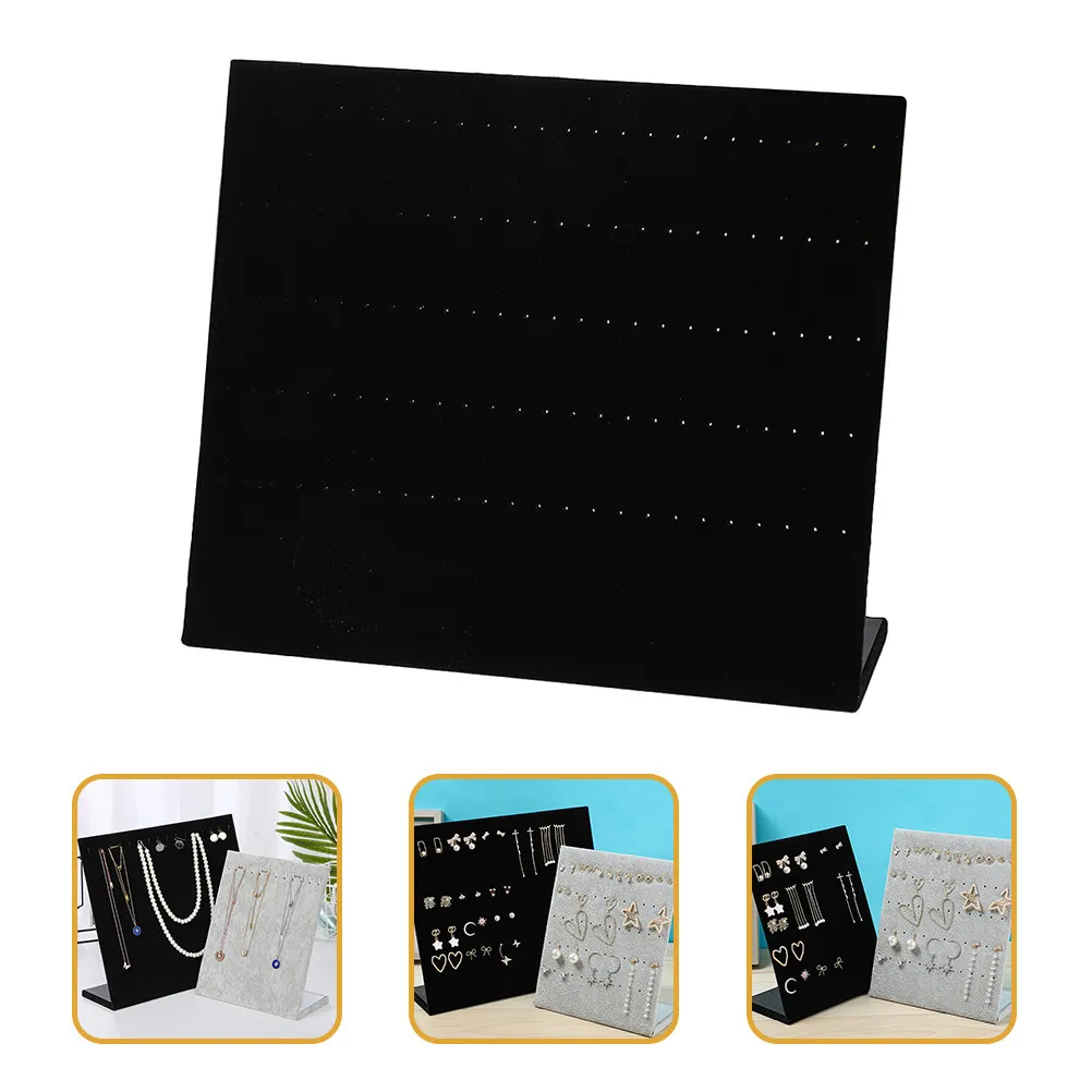 

Earrings Holder Organizer Display Stand for Studs and Hoops Jewelry Storage Rack Compact Desktop Earring Display Holder