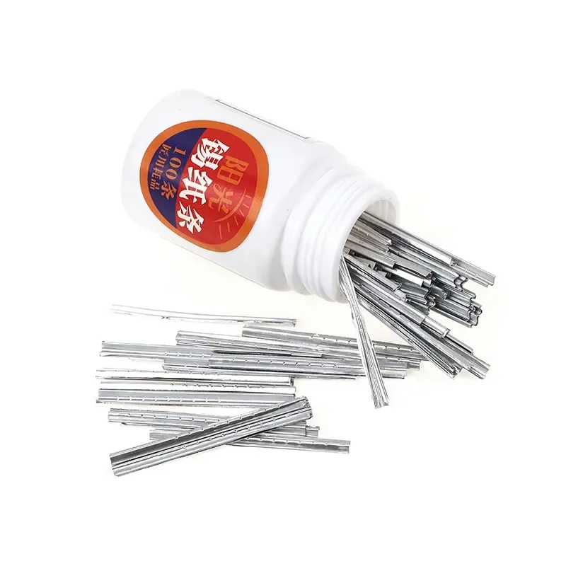 100 pieces finished tin foil strips gold and silver tin foil key accessoriessseldienst-Werkzeuge