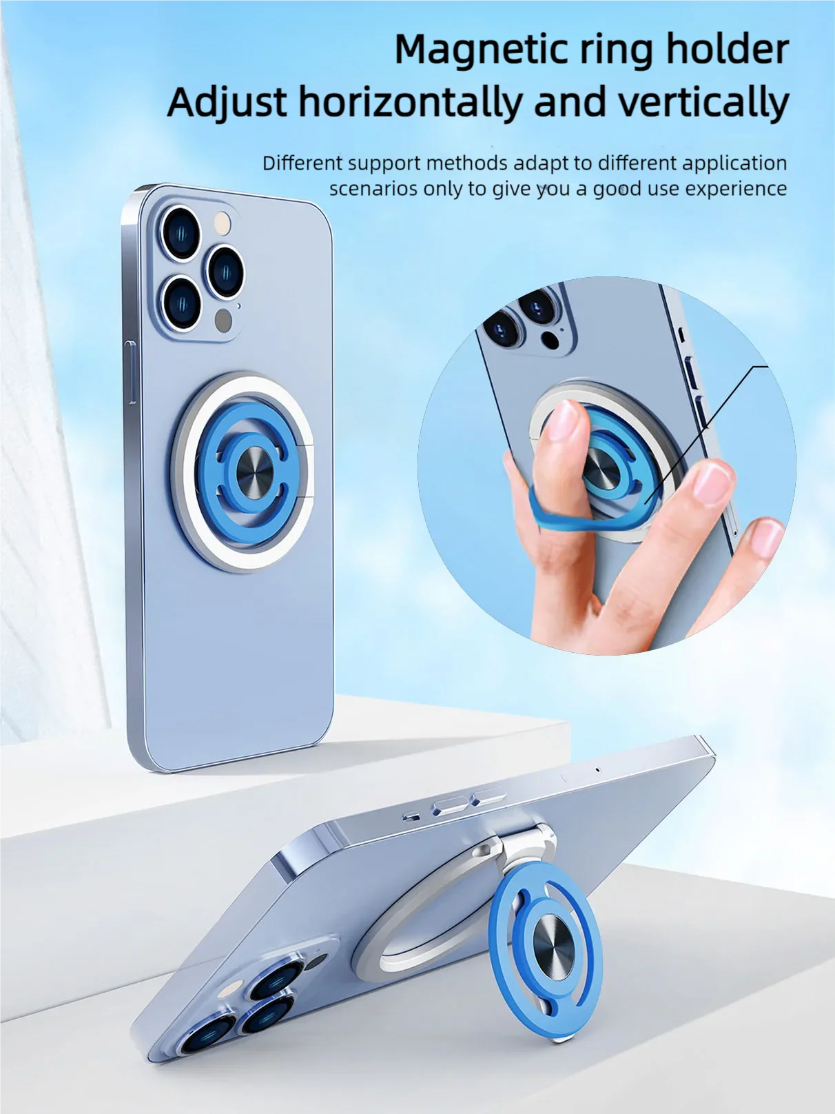 

New For MagSafe Magnetic Portable Foldable Phone Holder for iPhone 15 Cellphones Stand Phone Mobile Support Bracket Grip Tok