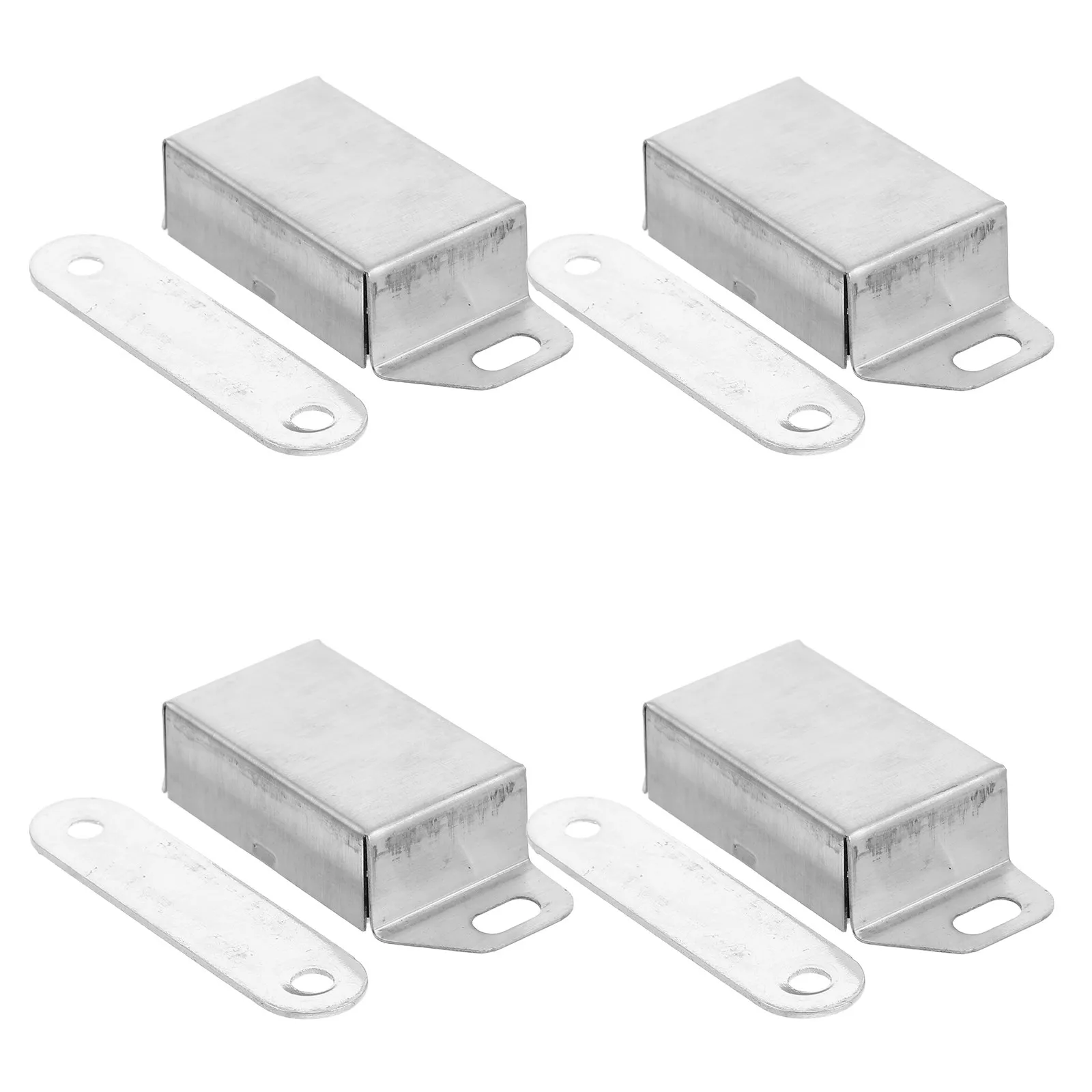 4pcs Magnetic Cabinet Catches for Wardrobe Doors – Stainless Steel Door Stoppers, Durable Closet Closures