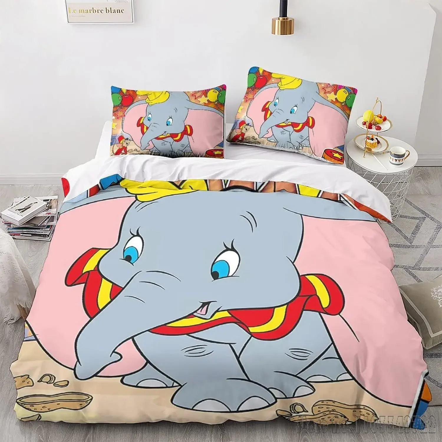 Disney Dumbo elephant Duvet Cover Set HD Comforter Cover for Kids Bedding Sets Bedclothes Bedroom Decor