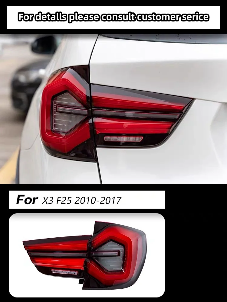 Suitable for 10-17 years BMW X3 tail light assembly F25 flowing tail light modification upgrade LED running light racing horse