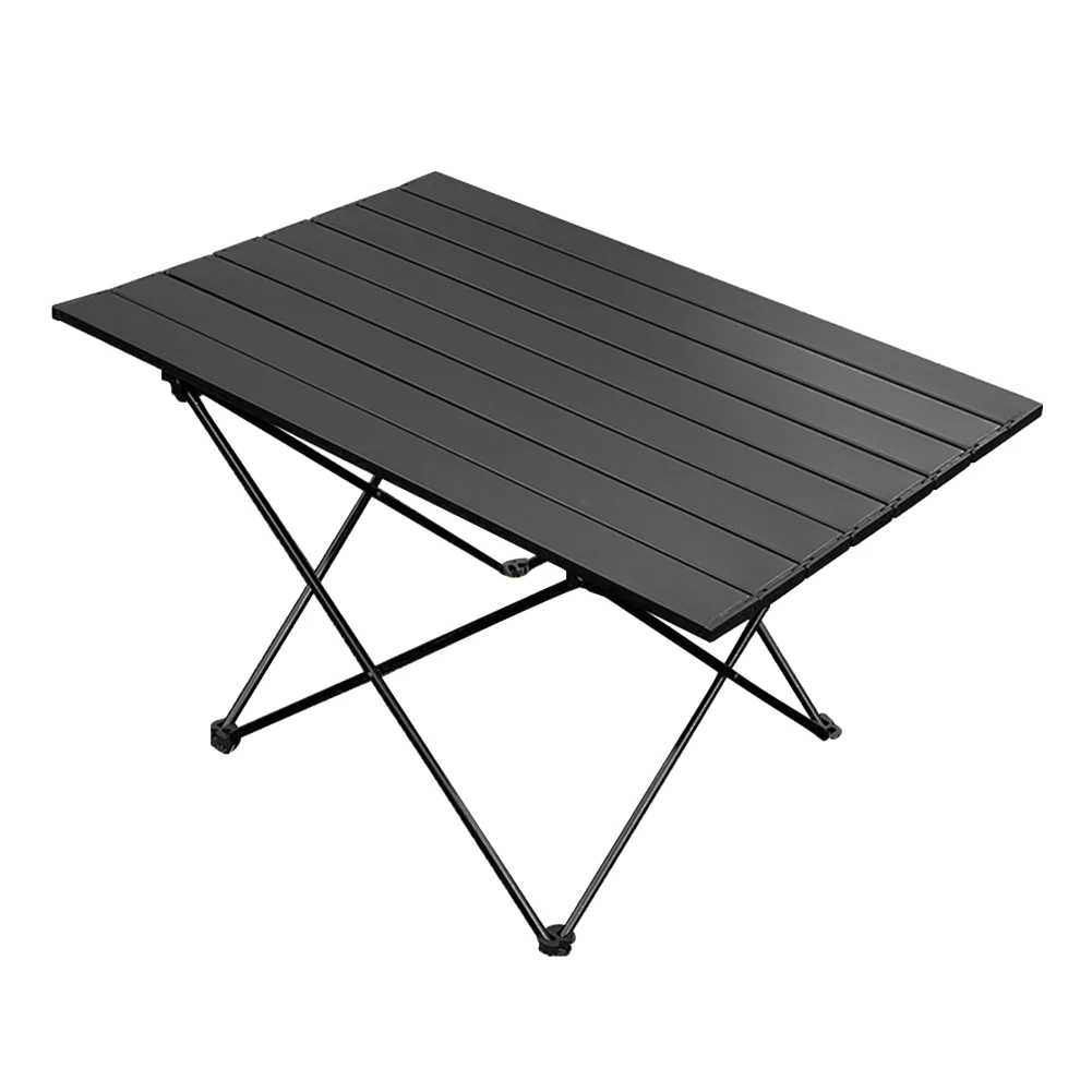 Camping Folding Table BBQ Folding Table Multifunction for Outdoor (Black)