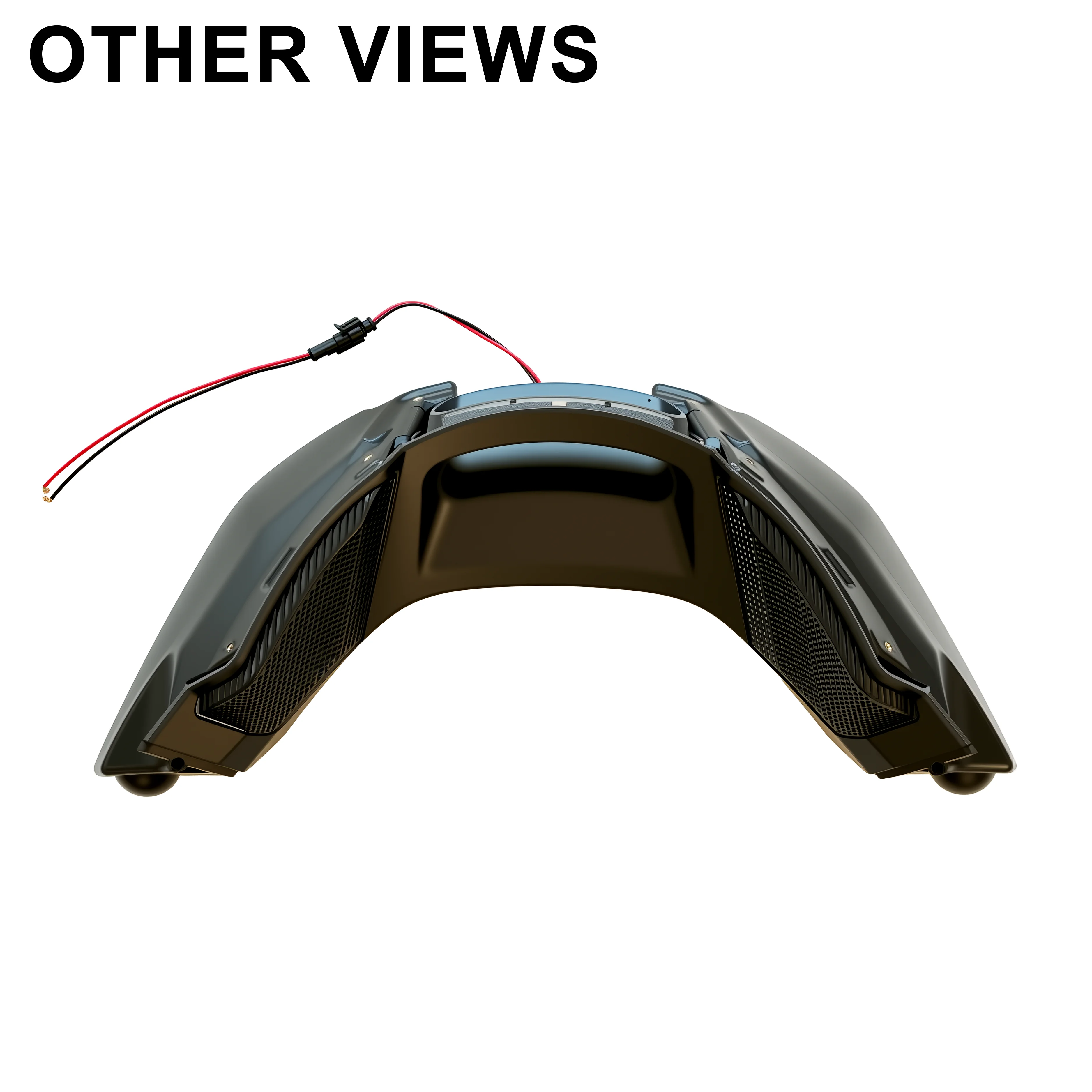 Motorcycle Inner Fairing Audio Kit For Harley Softail Low Rider ST And Aftermarket ST Fairing 2018-later Black Speaker
