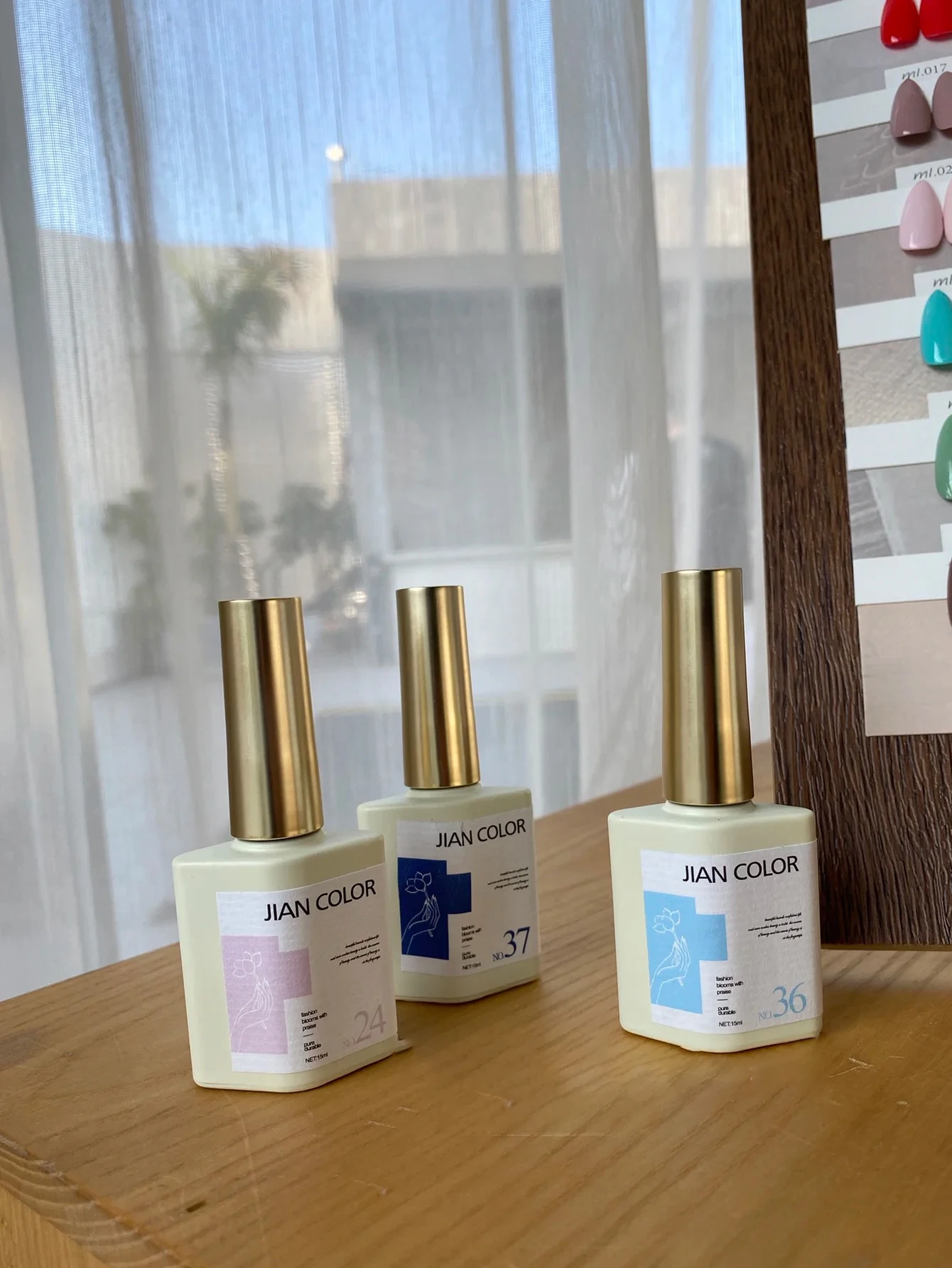 56 لونًا 15 مل مجموعة طلاء الأظافر معطف علوي لفن الأظافر مع التمهيدي، طلاء أظافر جل LED بالأشعة فوق البنفسجية مع بطاقة ألوان، فن الأظافر للمبلغ #6